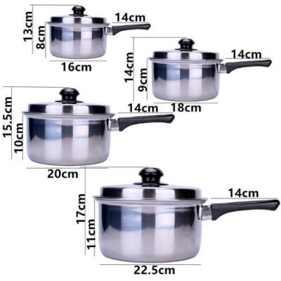 18cm Horse Brand Sauce Pan With Cover 6671