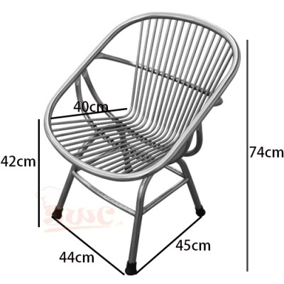 WIKI SM-116 Stainless Steel Shell Chair