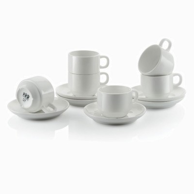 Top Point White Delu Cup and Saucer