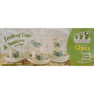 Top Point Tealeaf Cup and Saucer - Thin