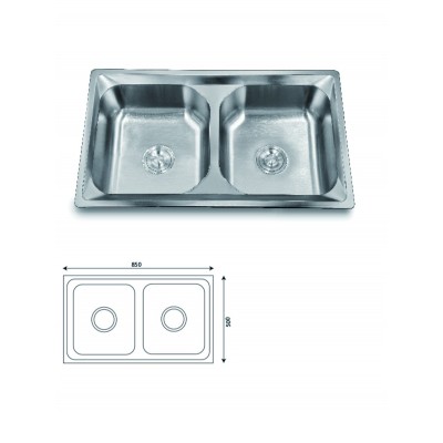 WRS8550 RABICO Double Bowl Stainless Steel Bowl