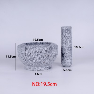 19cm Granite Stone Pestle and Mortar