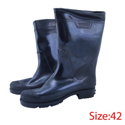 Size 42 Black Safety Rubber Boots