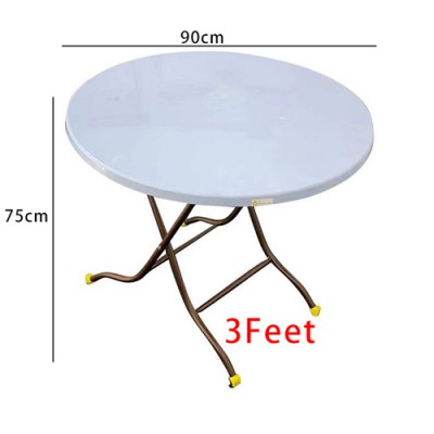 3V ROUND PLASTIC TABLE 3FT