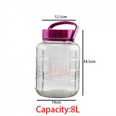 Glass Bottle Container 8L