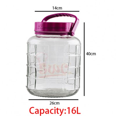 Glass Bottle Container 16L